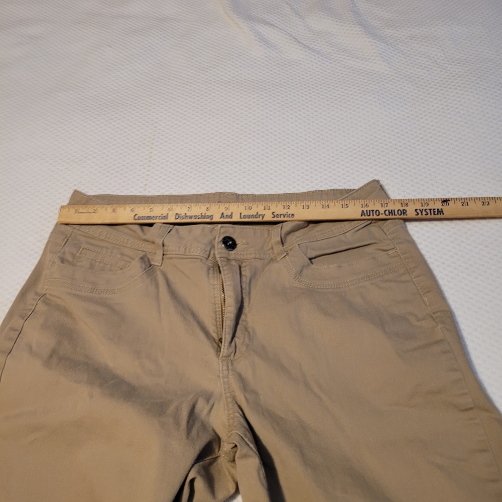 Khaki Lee Rider Mid Rise Cot Spndx 5 Pckt Denim Boot Cut WMNS Jeans SZ 16 - Picture 3 of 8